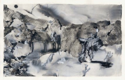 Burianovská abstrakce, 2016, 50x72cm, kvaš na papíře