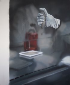 Laboratory, 2018, akryl na plátně, 150x120cm