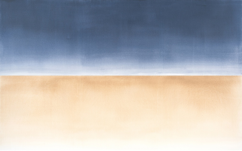 23, 33, ze série Krajiny, 2018, 2 × 70×230 cm, akryl na plátně