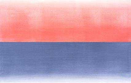 04, 29, ze série Krajiny, 2018, 2 × 70×230 cm, akryl na plátně