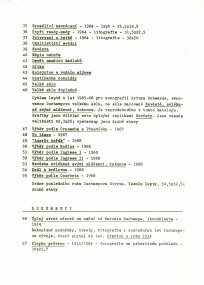 Seznam vystavených děl v katalogu výstavy z roku 1969