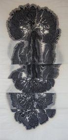 Vrstvy I., 100x180cm, 2018, komb.tisk na čínském rýžovém papíře