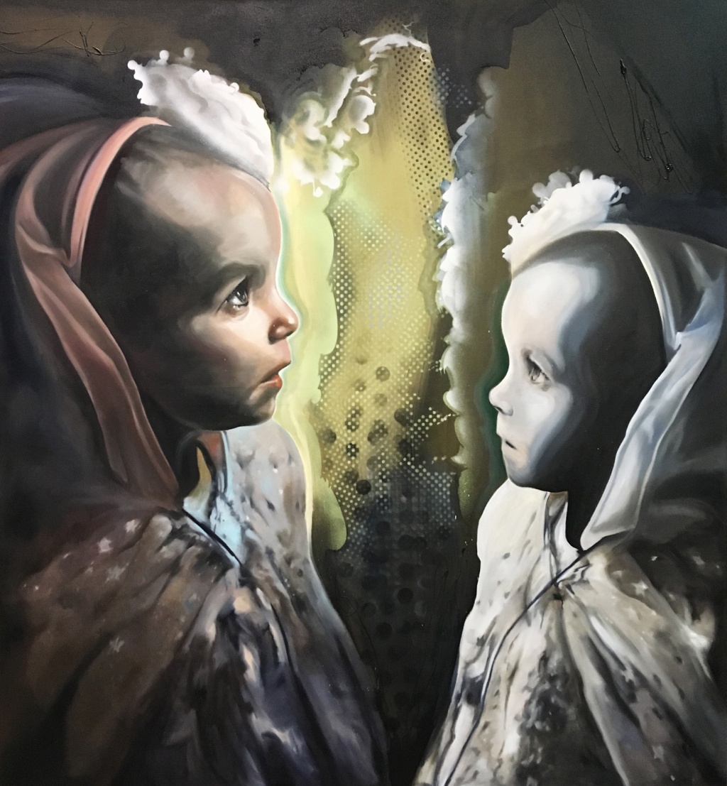 Wish of Mirror, 2021, olej na platne, 185x200cm