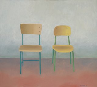 Židle, 2022, olej na plátně, 125 x 140 cm