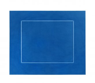 Modrý obdélník, fotogram, kyanotypie, 47 × 40 cm