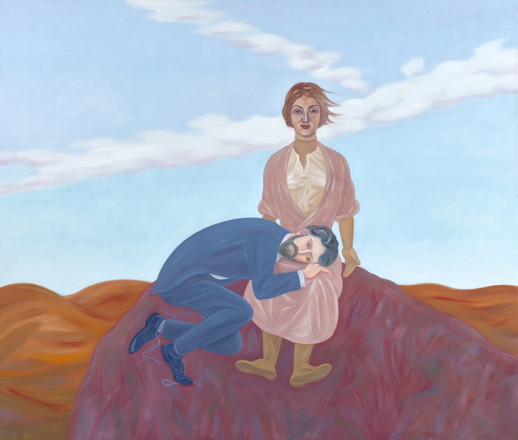 Splynutí v kraji, 2020, olej na plátně, 160 x 200 cm Splynutí v kraji, 2020, olej na plátně, 160 x 200 cm