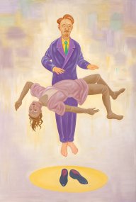 Spiritistův sen, 2020, olej na plátně, 200 x 150 cm