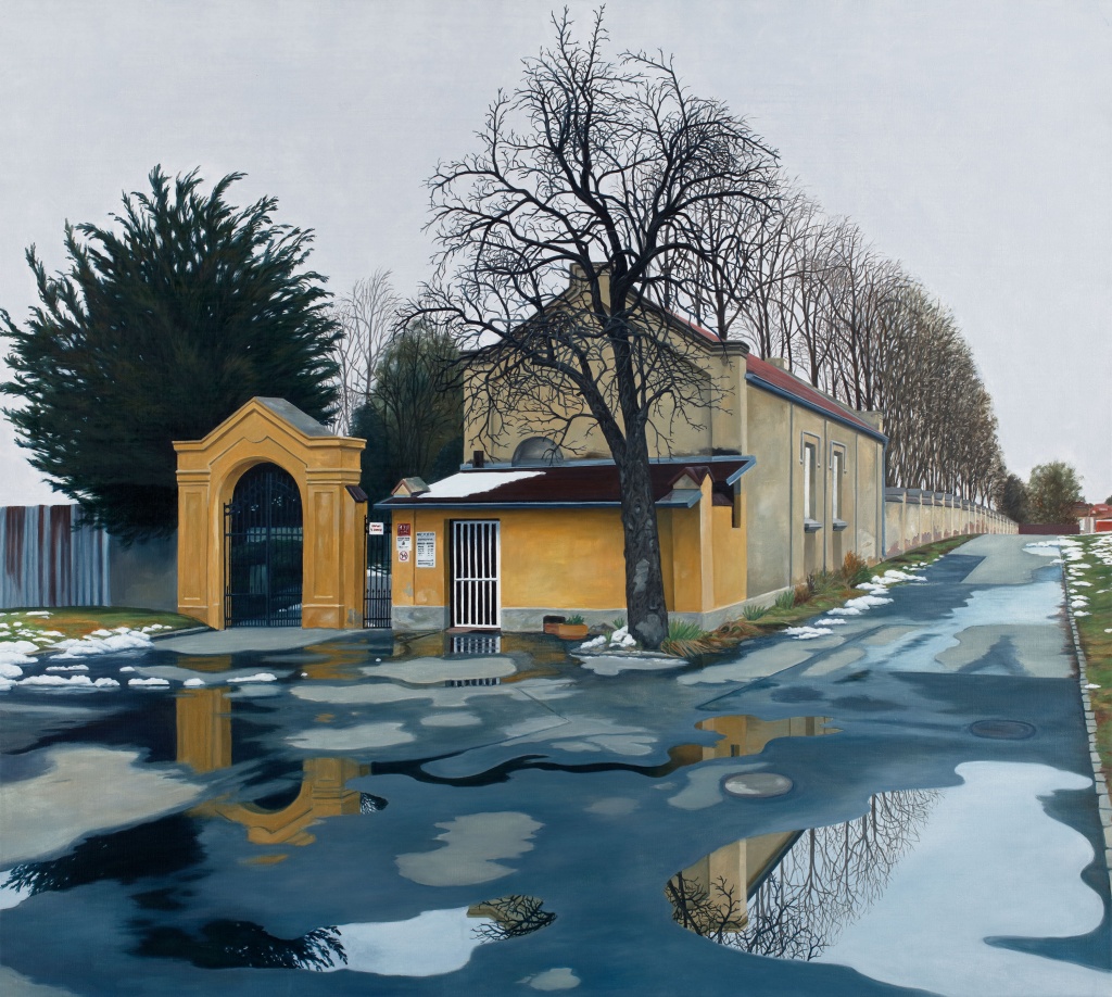 Ivana Lomová Jarní hřbitov, 2016, olej na plátně, 135 x 150 cm Ivana Lomová Jarní hřbitov, 2016, olej na plátně, 135 x 150 cm