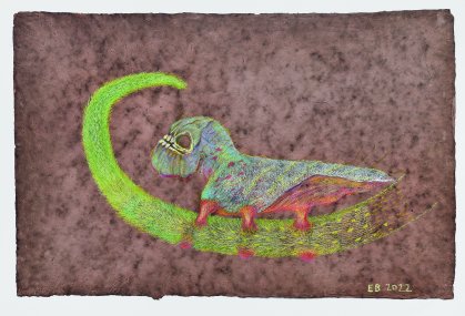 Cyklus „Hmyz“, 2022–2025, olejový pastel na himalájském papíře, 76 × 50 cm